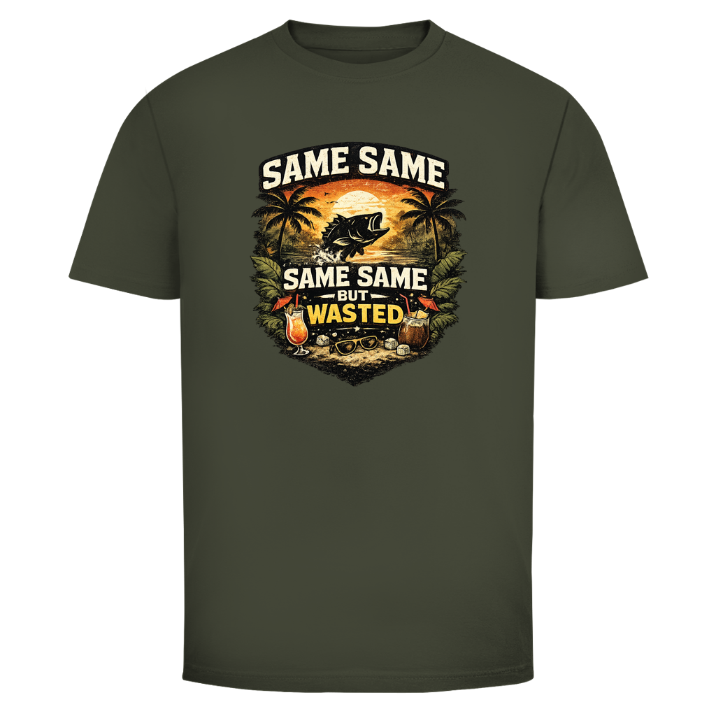 Same Same But Wasted T-Shirt — Thailand Party Vintage Graphic Tee | Lustiges Reise Geschenk – T-Shirt Größentabelle