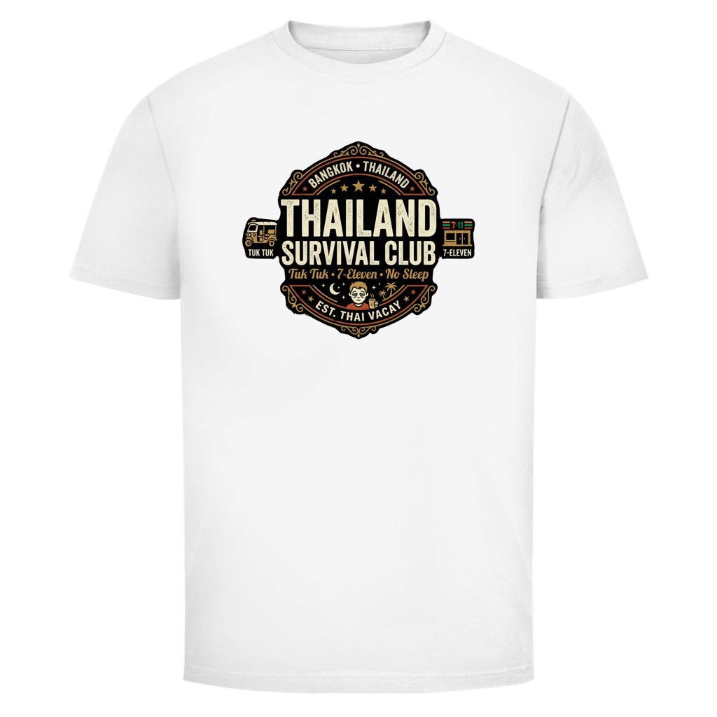Thailand Survival Club T-Shirt – Vintage – T-Shirt Frontansicht