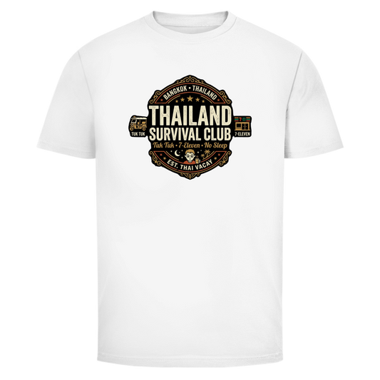 Thailand Survival Club T-Shirt – Vintage – T-Shirt Frontansicht