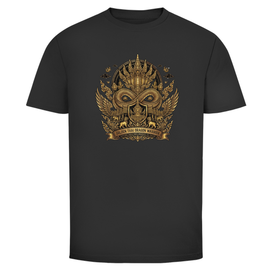 Golden Dragon Warrior T-Shirt – Thailand – T-Shirt Frontansicht