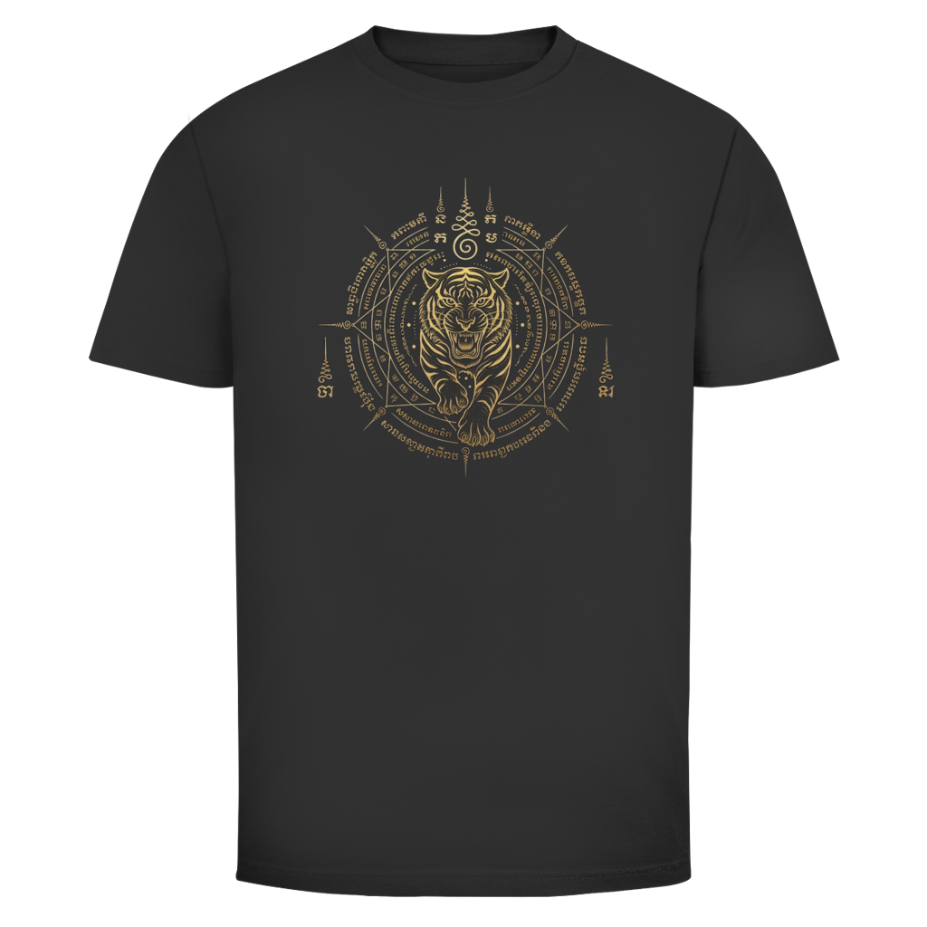 Golden Owl Mandala T-Shirt – Thailand – T-Shirt Frontansicht