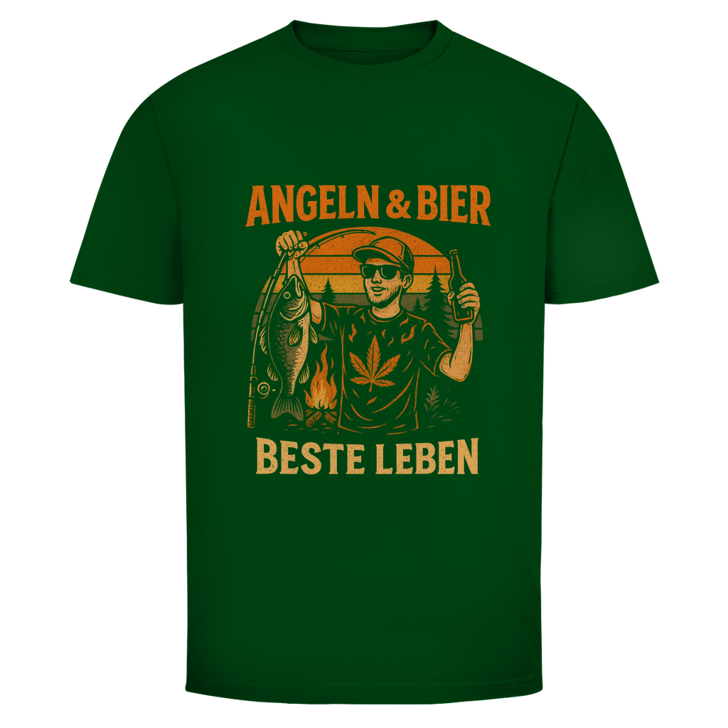 Angeln & Bier T-Shirt – Beste Leben | Wild Boys Streetwear - Wild Boys Shop
