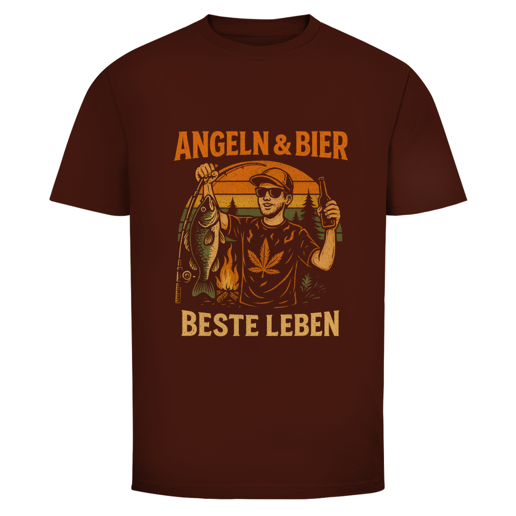 Angeln & Bier T-Shirt – Beste Leben | Wild Boys Streetwear - Wild Boys Shop