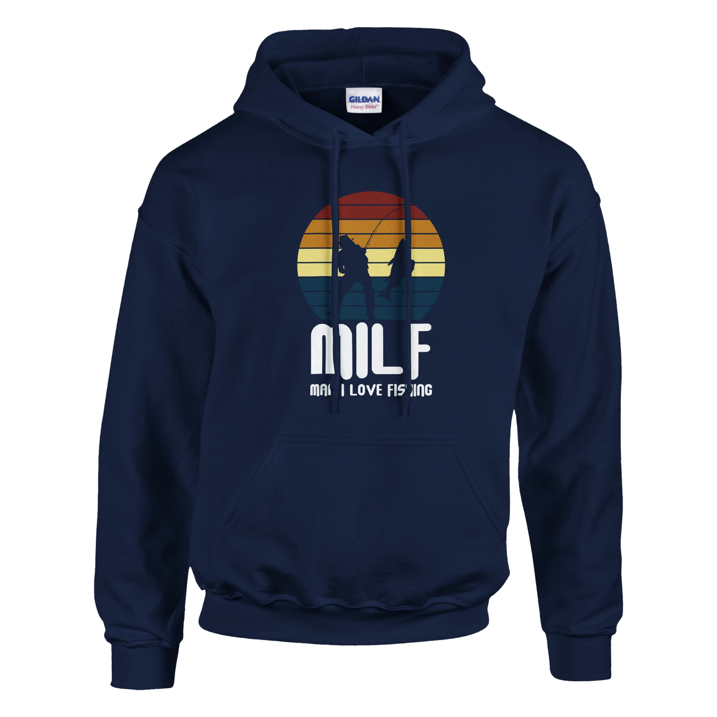 MILF – Angler Hoodie – Hoodie Designdetail Nahaufnahme