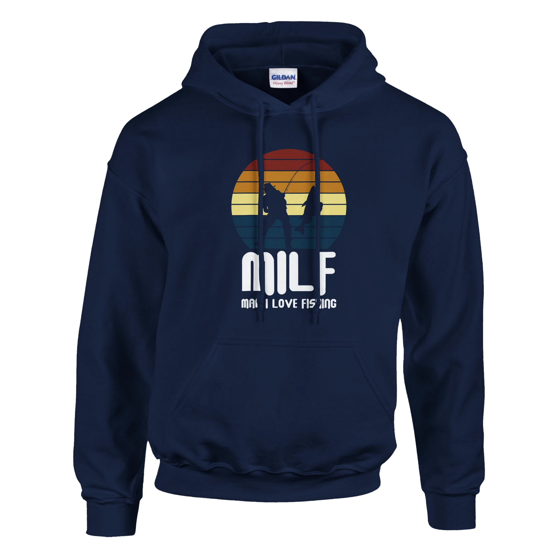 MILF – Angler Hoodie – Hoodie Designdetail Nahaufnahme