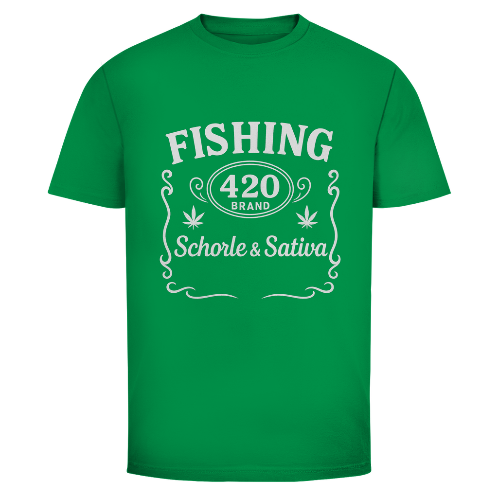 Fishing 420 Shirt – Schorle & Sativa Angler T-Shirt - Wild Boys Shop