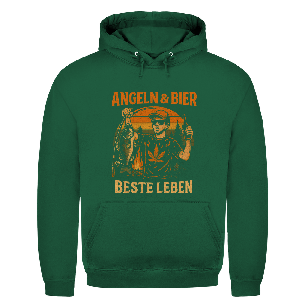 Herren Hoodie Angeln u bier – Hoodie Größentabelle