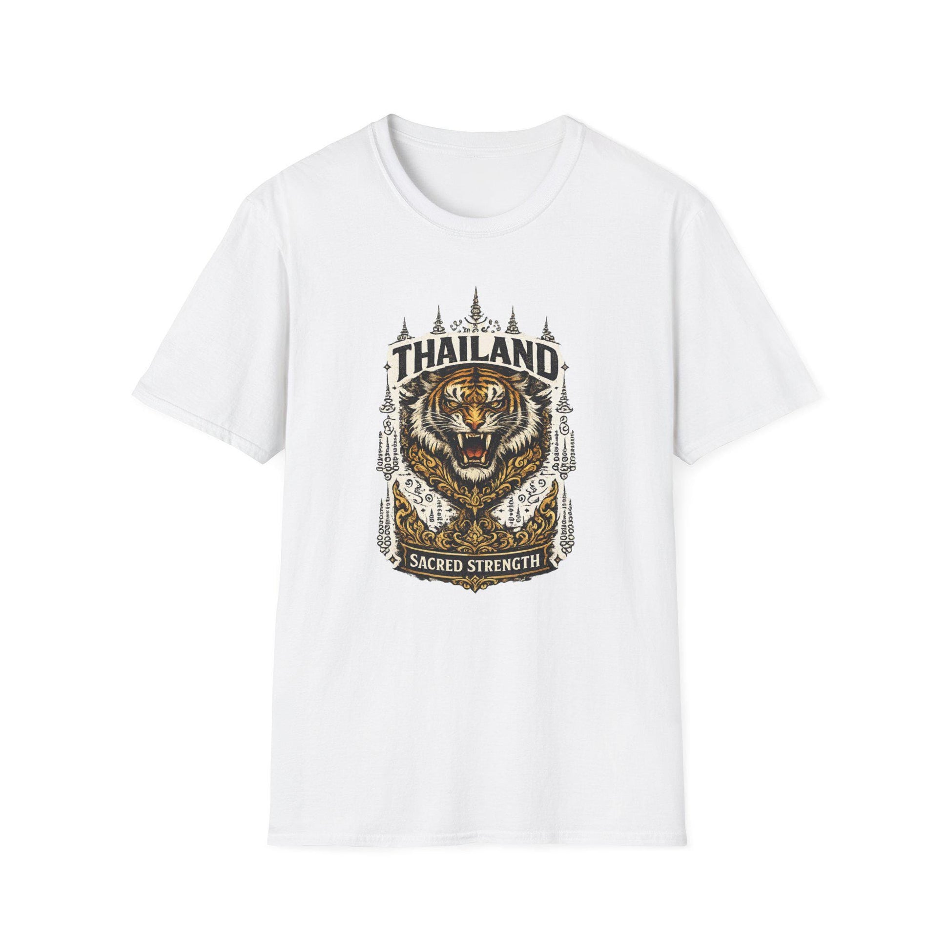 Tiger Crest T-Shirt weiß — Thailand Streetwear Vorderansicht