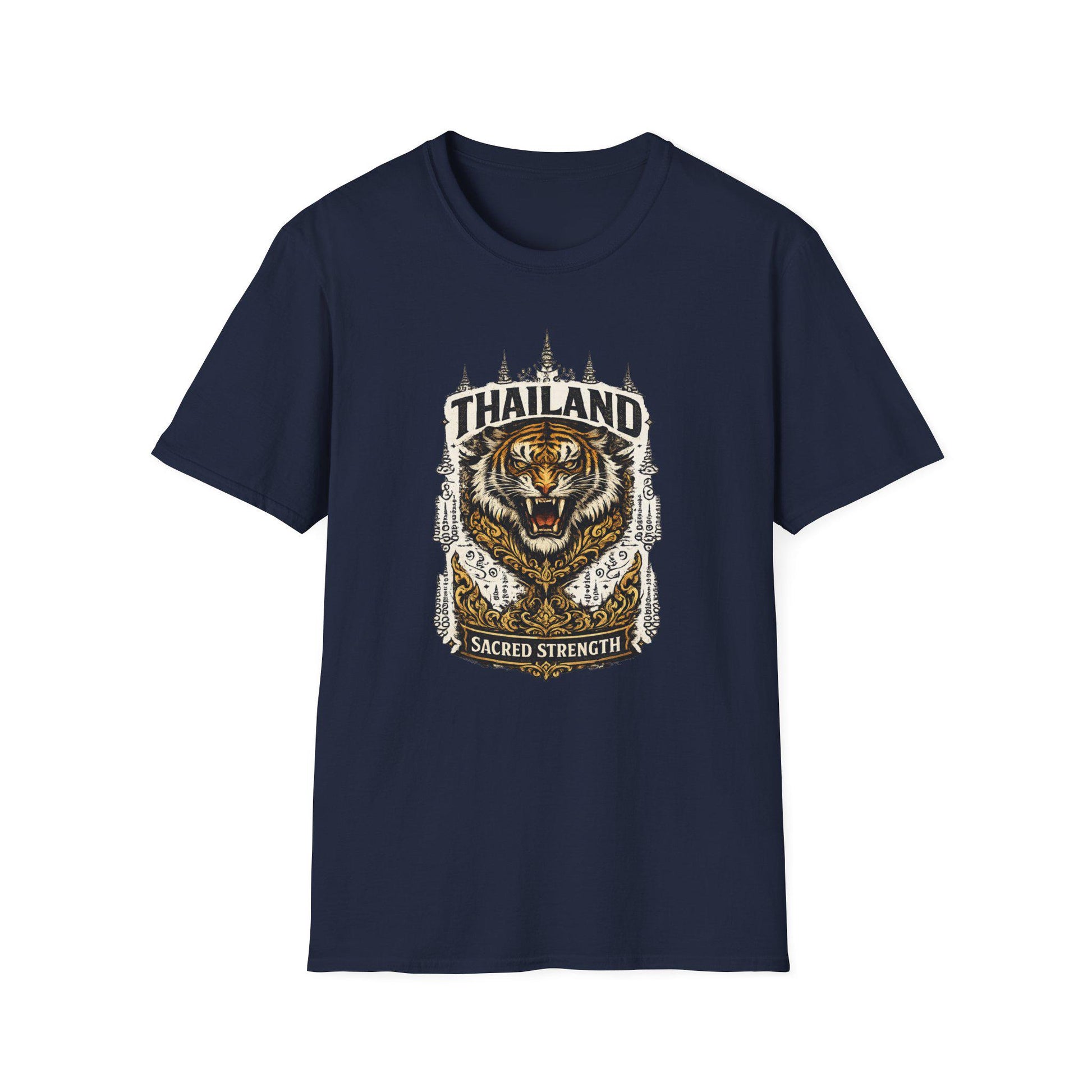 Tiger Crest T-Shirt navy — Thailand Streetwear Vorderansicht