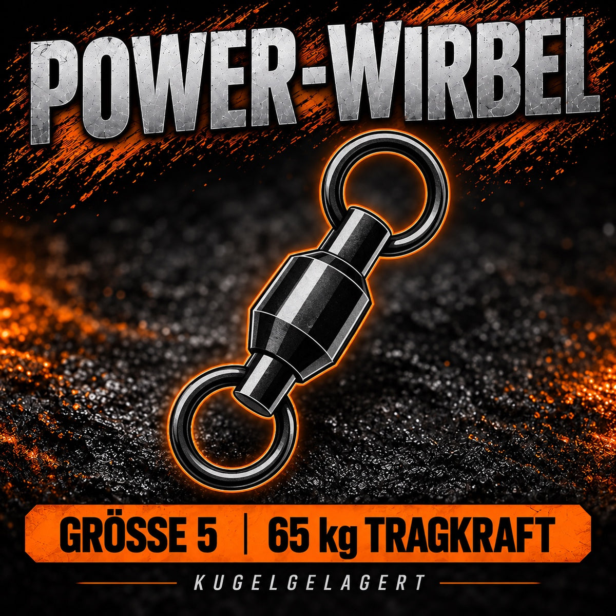 Technische Illustration des Power-Wirbels Größe 5 mit 65 kg Tragkraft