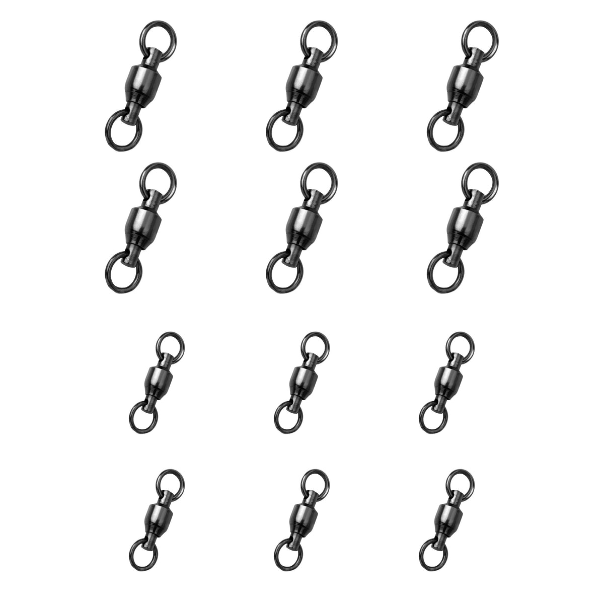 Power-Wirbel Set: 6× 100 kg (Gr. 7) und 6× 65 kg (Gr. 5) kugelgelagerte Wirbel