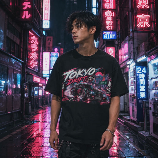 Tokyo Drift Zero T-Shirt – JDM Racing Car Japanese Streetwear Herren Damen