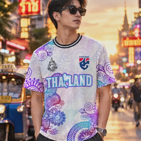 Produktvideo: Thailand Trikot Nr. 99 Lila Mandala in Bangkok