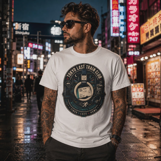 Tokyo Last Train Club T-Shirt – Japanese Salaryman Streetwear