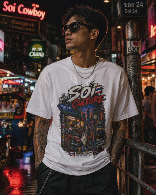 Bangkok Soi Culture T-Shirt — Thai Streetwear Street Style Herren Damen