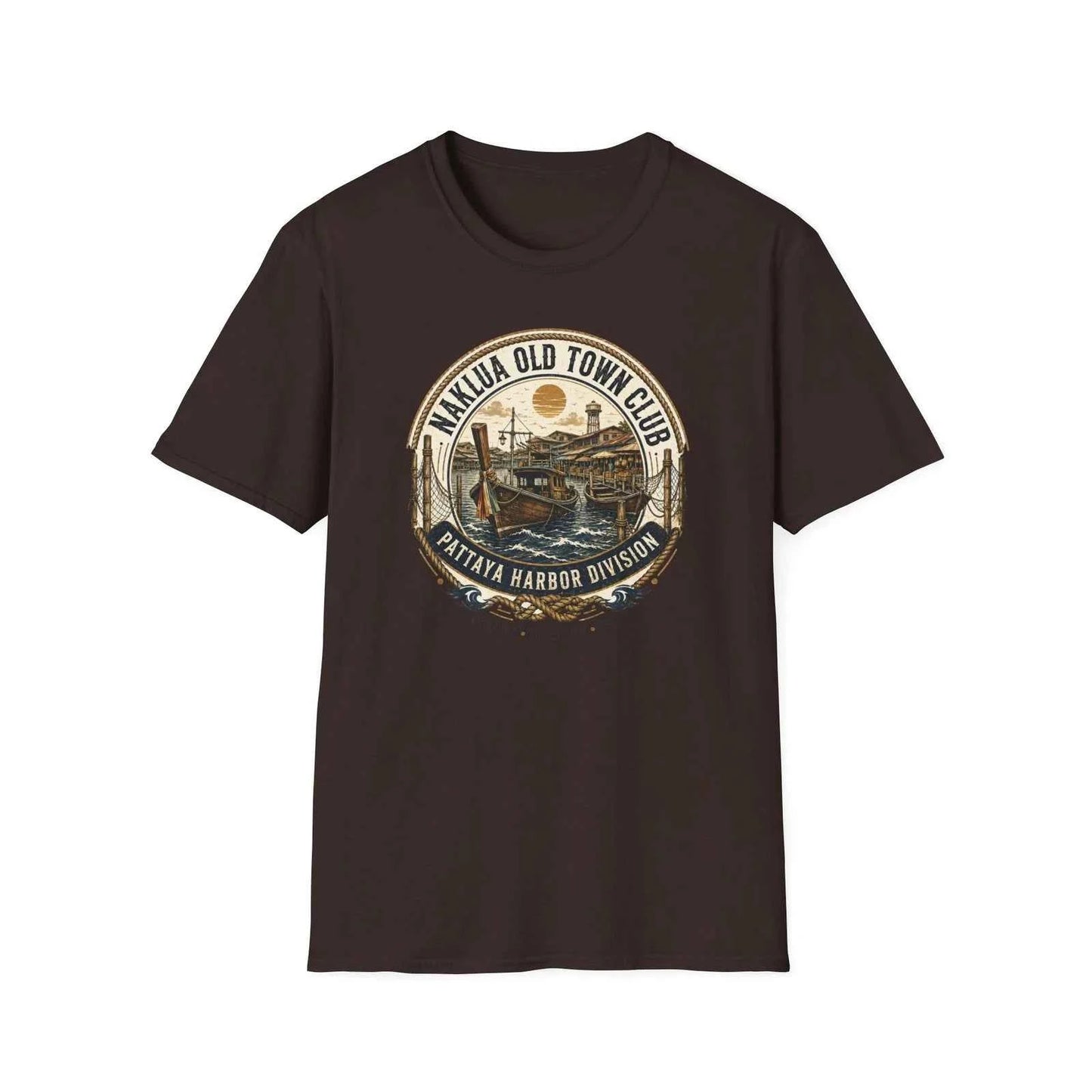 Naklua Old Town Club T-Shirt – Pattaya Harbor Vintage Streetwear Tee