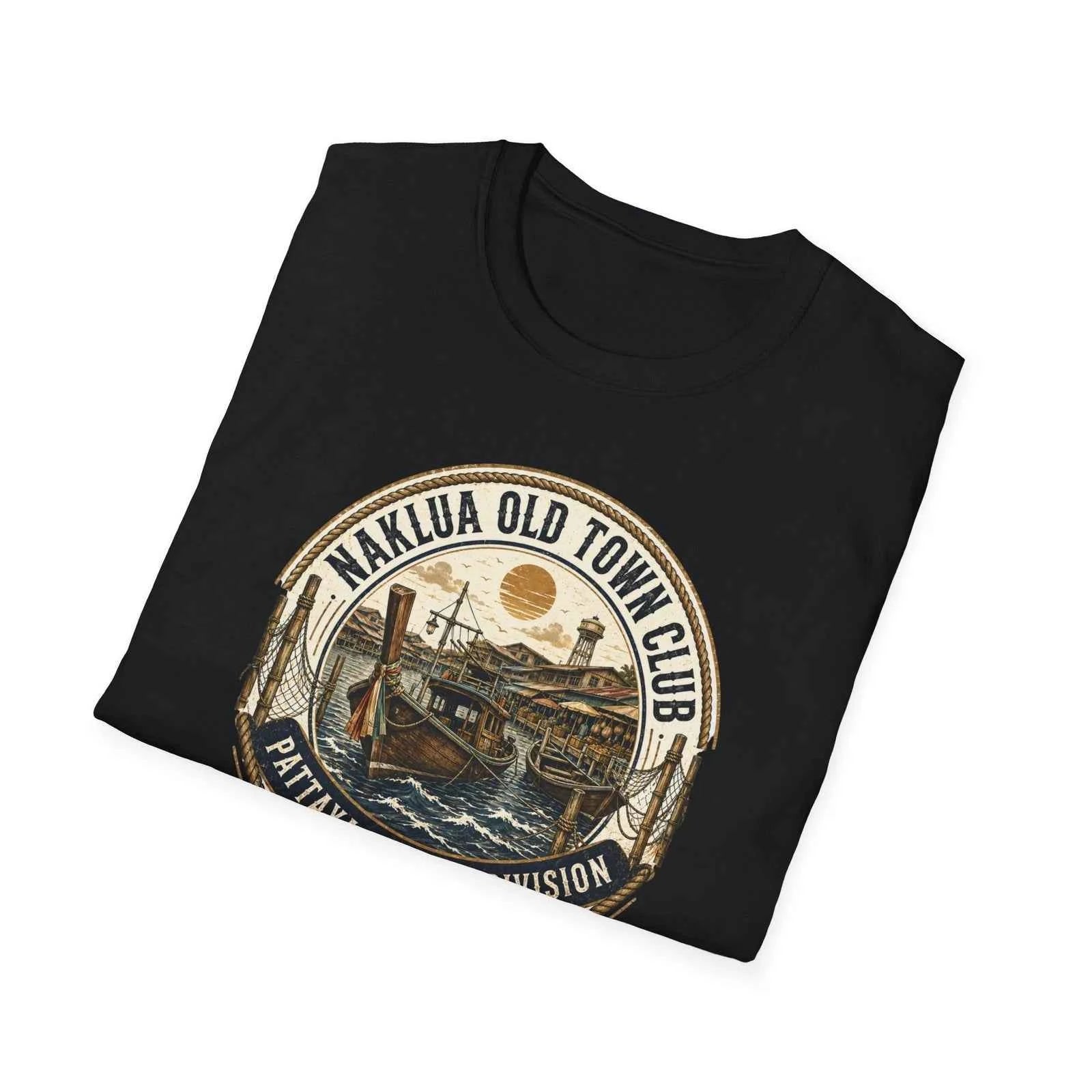 Naklua Old Town Club T-Shirt – Pattaya Harbor Vintage Streetwear Tee