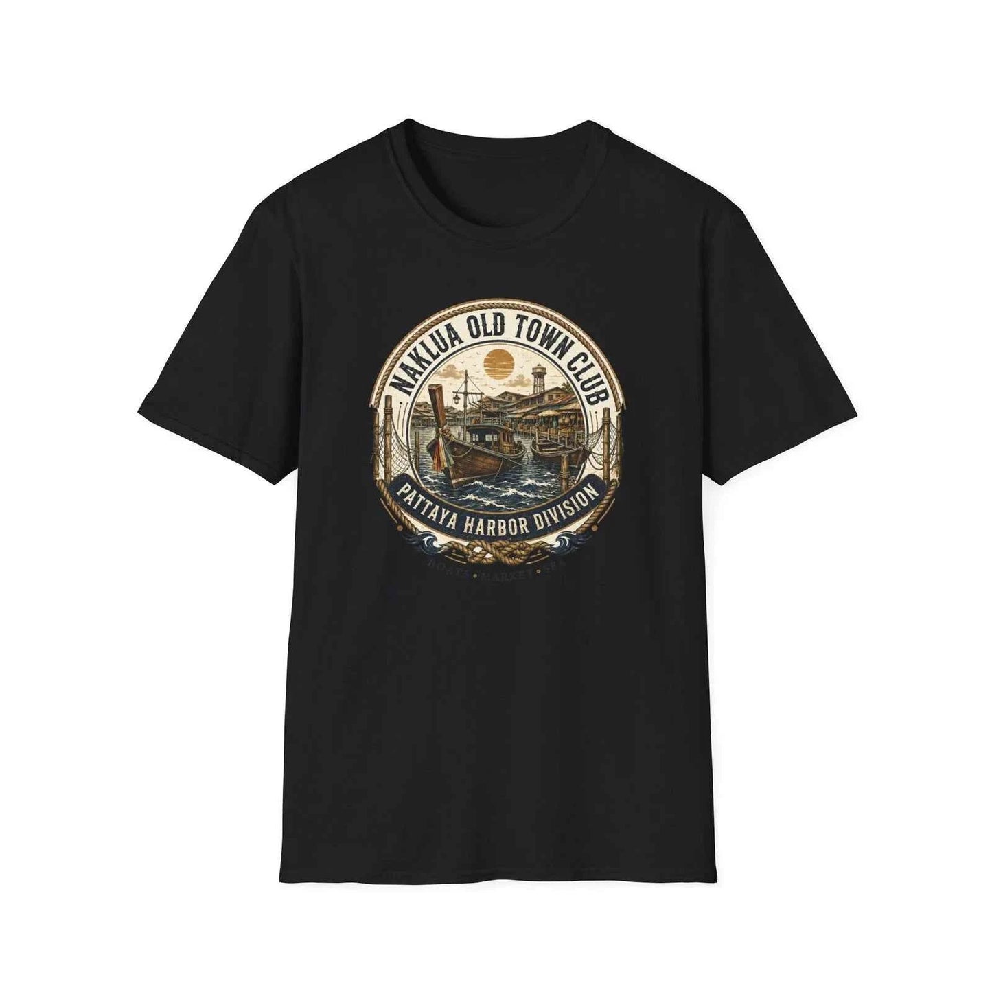 Naklua Old Town Club T-Shirt – Pattaya Harbor Vintage Streetwear Tee