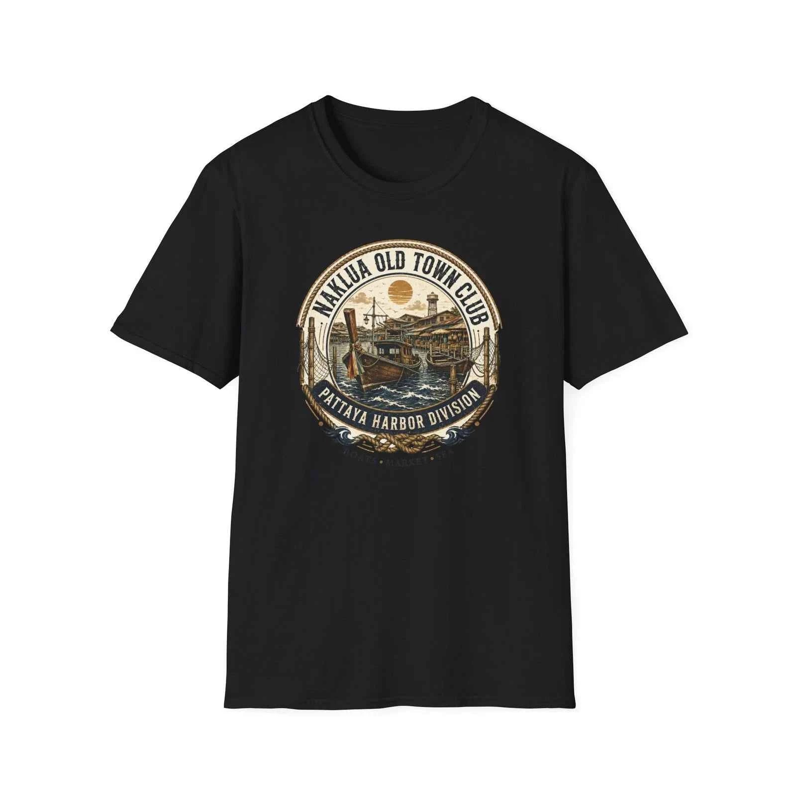 Naklua Old Town Club T-Shirt – Pattaya Harbor Vintage Streetwear Tee