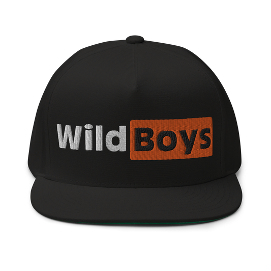Wild Boys Flat Bill Cap – Premium Streetwear Snapback | 5-Panel High Profile | Unisex